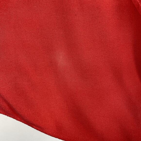 Catherines Size 1X Beaded Embroidered 3/4 Sleeve V-Neck Blouse Top Coral - Picture 4 of 4